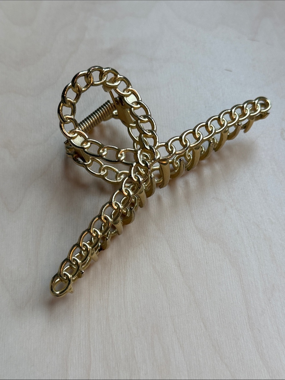 Gold Chain-Link Hair Clip